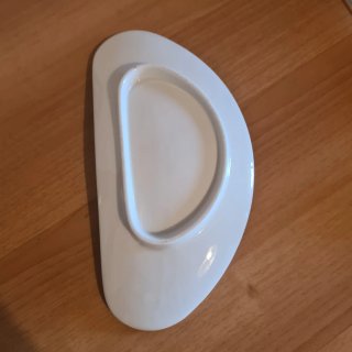 Piatto in ceramica bianco