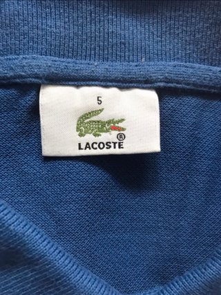 Polo Lacoste Azul Años 2000