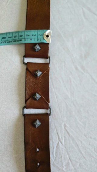 Cintura vintage pelle anni '80 borchie