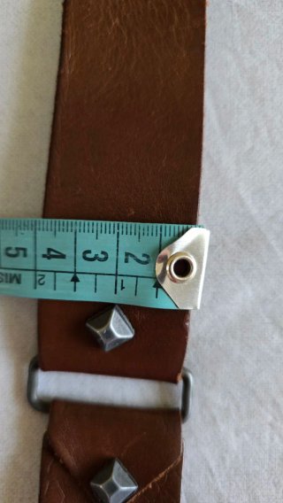 Cintura vintage pelle anni '80 borchie