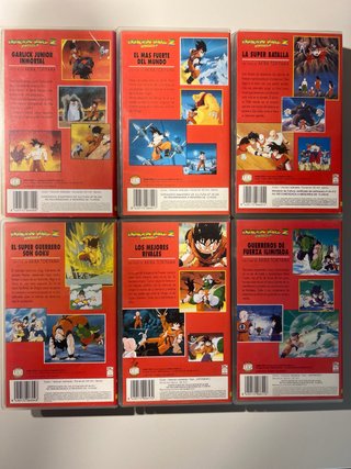 Colección 6 Películas VHS Dragon Ball Z