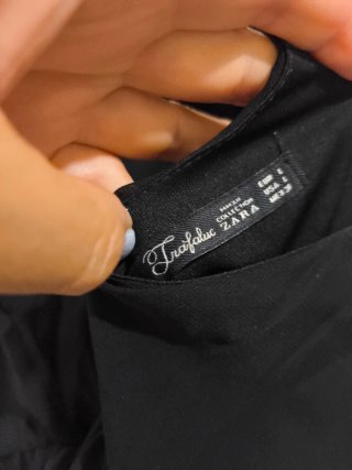 Vestido mini Zara negro