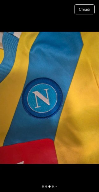 Maglia Calcio Napoli Macron Gialla