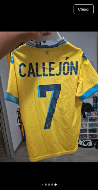 Maglia Calcio Napoli Macron Gialla