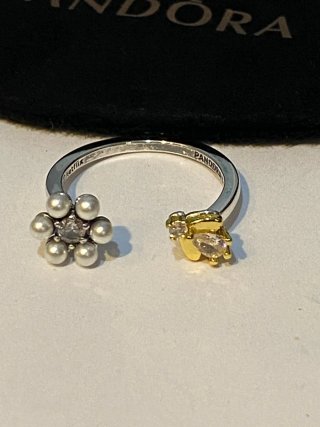 Anillo Pandora Talla 58 Flor y Abeja