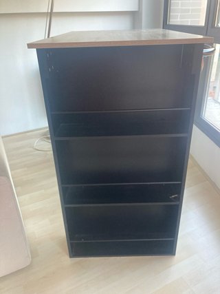 Mesa alta bar negra con 2 taburetes Gifu