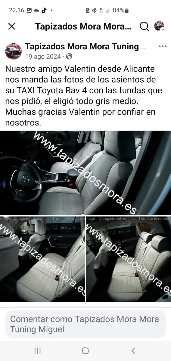Fundas asientos Toyota Rav 4 negras