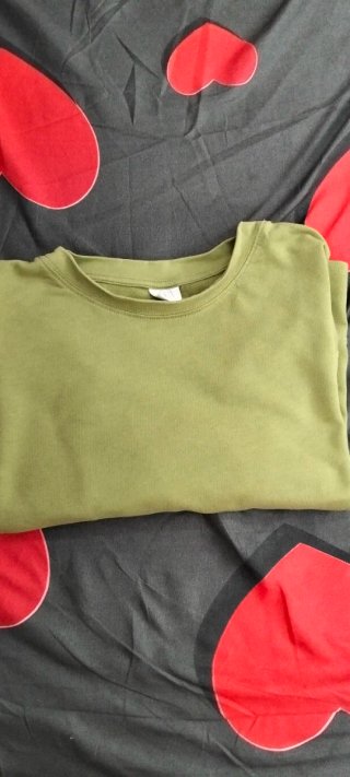 Camiseta Zara Verde Pistacho Talla Mancha y corta