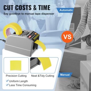 Dispensador Automático de Cinta Zcut-9 Cortadora de Cinta Eléctrica Máquina de Empaque Máquina de Corte de Cinta Ancho de Cinta 6-60mm
