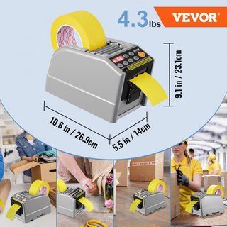 Dispensador Automático de Cinta Zcut-9 Cortadora de Cinta Eléctrica Máquina de Empaque Máquina de Corte de Cinta Ancho de Cinta 6-60mm