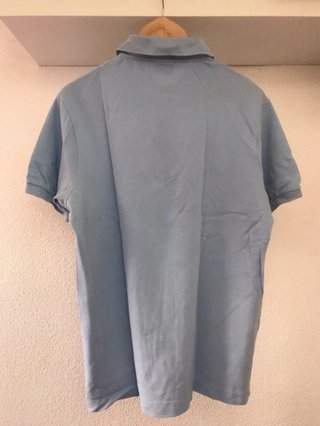 Polo Lacoste manga corta azul