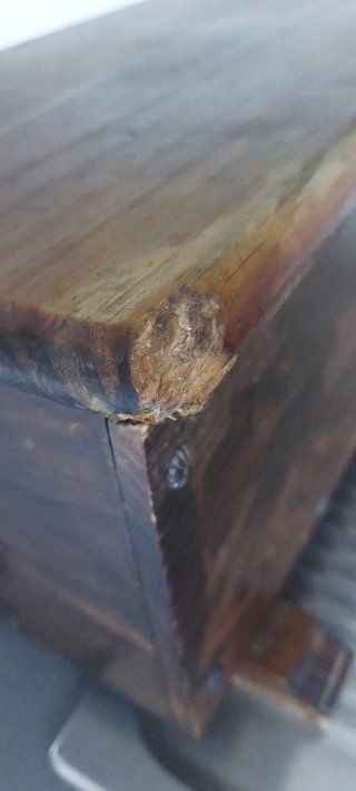 Arca baúl madera rústico pequeño