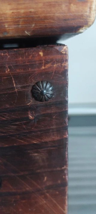 Arca baúl madera rústico pequeño
