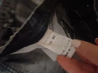 Pantaloncini jeans uomo grigi strappati