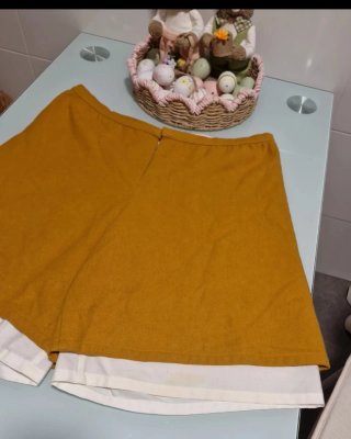Pantalón fallero blanco y amarillo