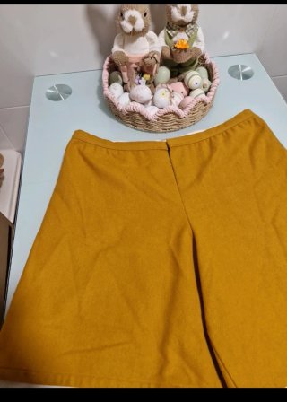 Pantalón fallero blanco y amarillo