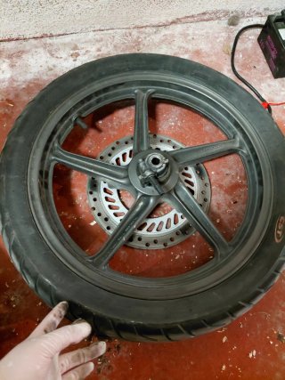 Rueda Delantera+Disco de Freno Honda CBF 250
