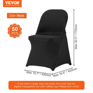 Cubiertas de Silla Plegables de Spandex Elástico, Cubierta de Silla Universal Ajustada, Fundas Protectores Removibles y Lavables, para Bodas, Vacaciones, Banquetes, Fiestas, Celebraciones, Comedor...