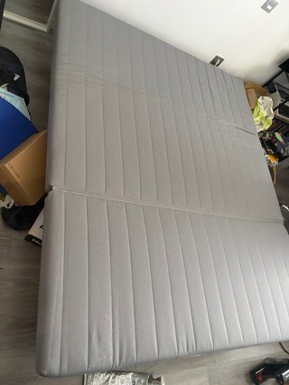 Sofá Cama Gris Tela