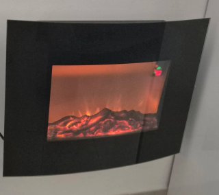 Chimenea Eléctrica Moderna Negra