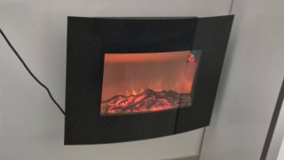 Chimenea Eléctrica Moderna Negra