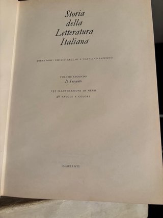 Storia della letteratura italiana