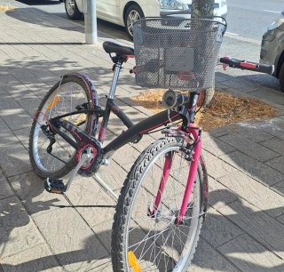 Bicicleta 24 Niña/o Negra y Rosa