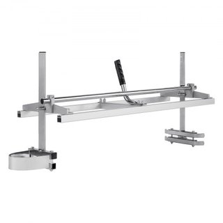 Sierra de cinta portátil 35.6cm-91.4cm Barra guía de acero galvanizado, planking de motosierra, grosor de 0.5cm-30cm, sierra de corte transversal de madera para constructores y carpinteros, plata