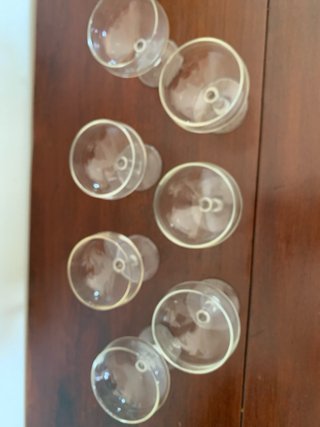 7 Coppette da gelato in vetro
