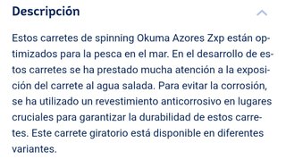 Carrete Okuma Azores 16000P. A estrenar.
