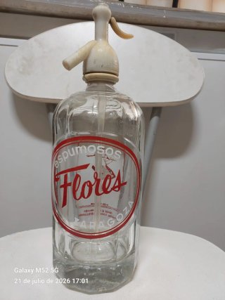 Lote 3 sifones antiguos vidrio