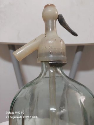 Lote 3 sifones antiguos vidrio