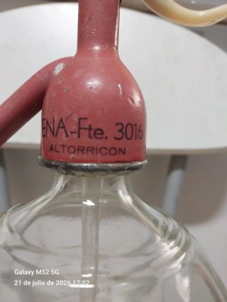 Lote 3 sifones antiguos vidrio
