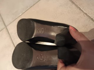 Scarpe eleganti nere tacco medio