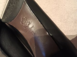 Scarpe eleganti nere tacco medio