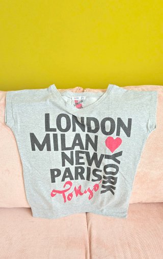 CAMISETA CIUDADES GRIS