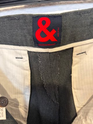 Pantalón Vintage Dolce & Gabbana Gris Marengo 40