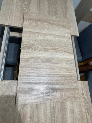 Mesa comedor con tabla extraible y 6 sillas