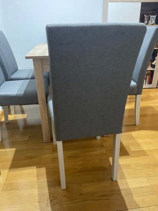 Mesa comedor con tabla extraible y 6 sillas