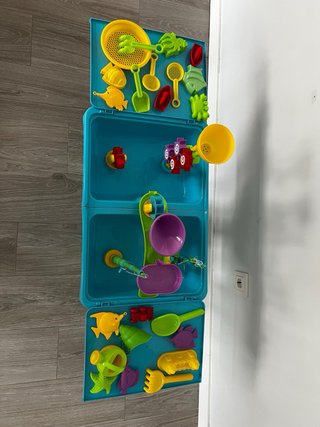 Juego de mesa agua y arena para niños