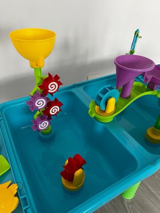 Juego de mesa agua y arena para niños