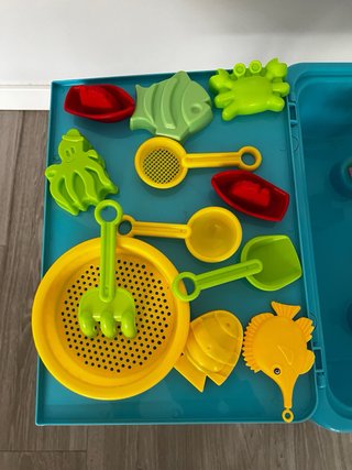 Juego de mesa agua y arena para niños