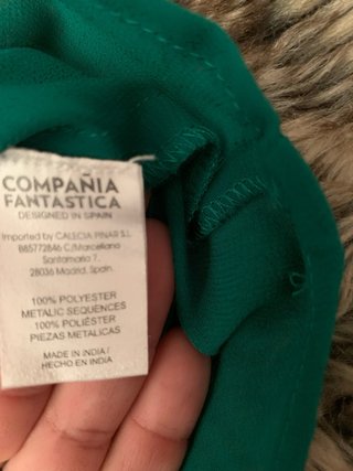 Vestido verde verano corazón tachuelas