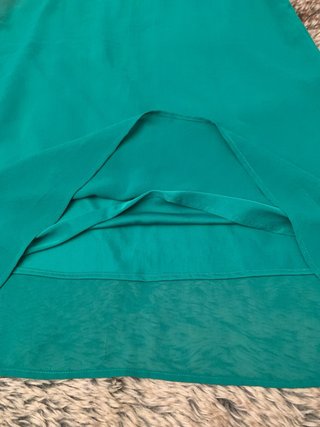 Vestido verde verano corazón tachuelas