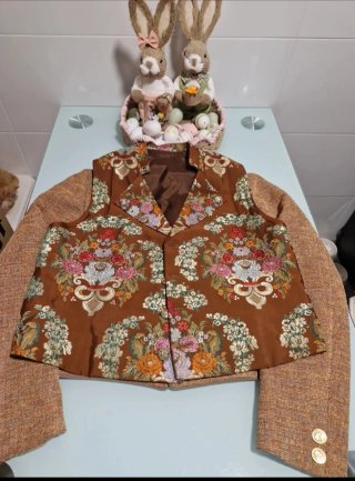 Traje de Fallero Marrón y Dorado