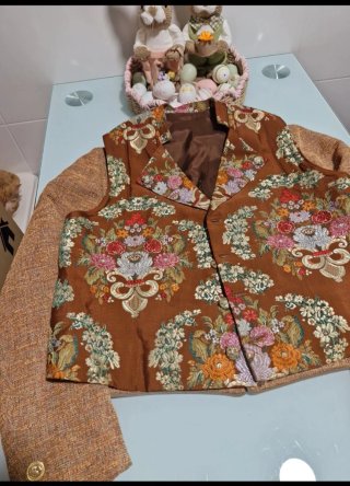 Traje de Fallero Marrón y Dorado