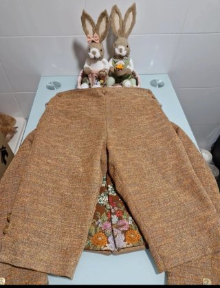 Traje de Fallero Marrón y Dorado