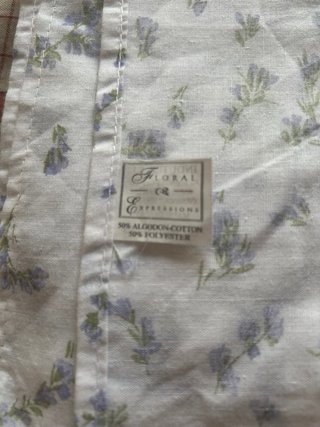 Juego Sábanas Cama 90cm Azul y Blanco