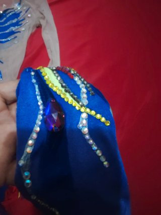 Maillot Gimnasia Rítmica Azul Multicolor