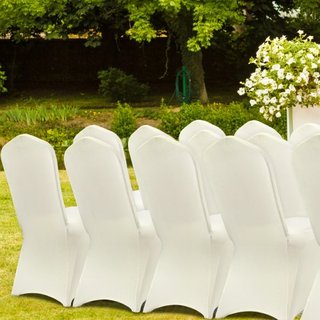 Cubiertas de Sillas Plegables de Spandex Elástico, Cubierta de Silla Ajustable Universal, Fundas Protectores Removibles y Lavables, para Bodas, Vacaciones, Banquetes, Fiestas, Celebraciones, Comed...